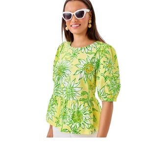NWT Lilly Pulitzer Hisli Short Sleeve Top size Large